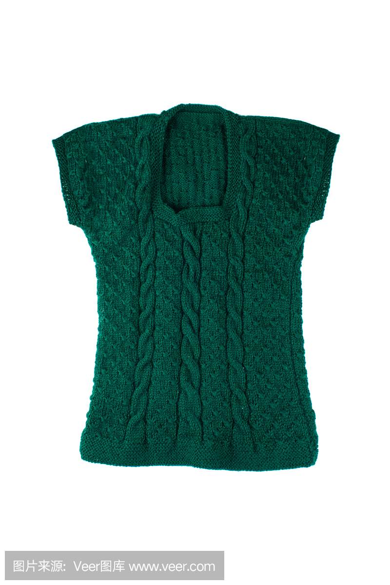 綠色針織背心
